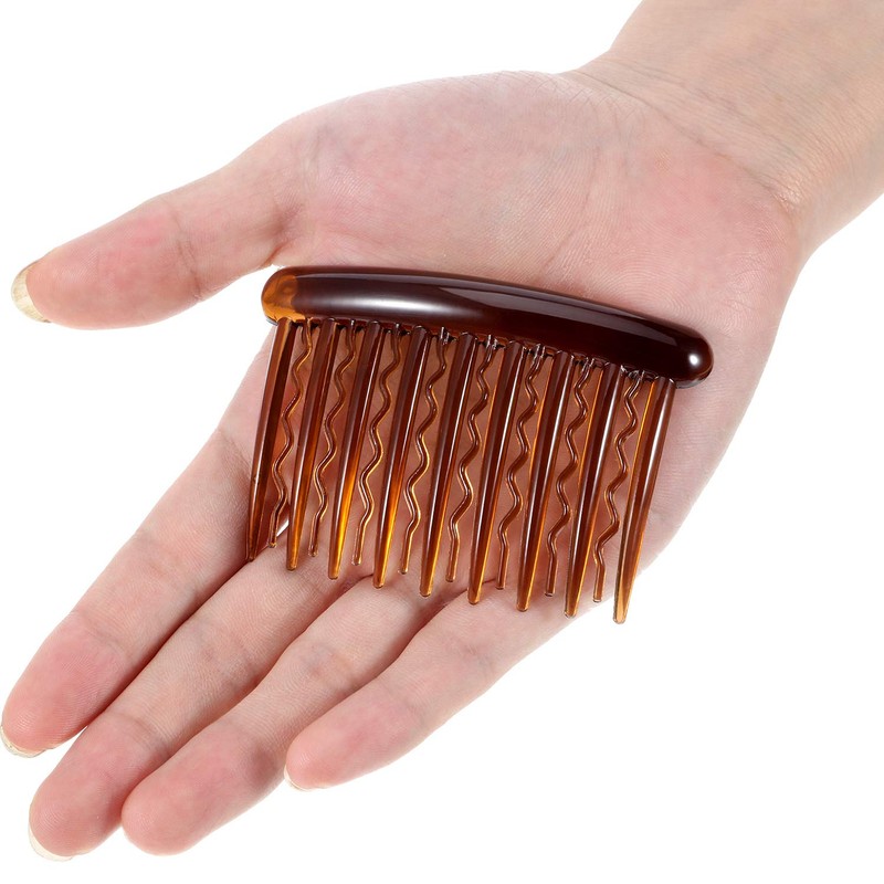 Gejoy 12 Pieces Plastic Teeth Hair Combs Tortoise Side Comb