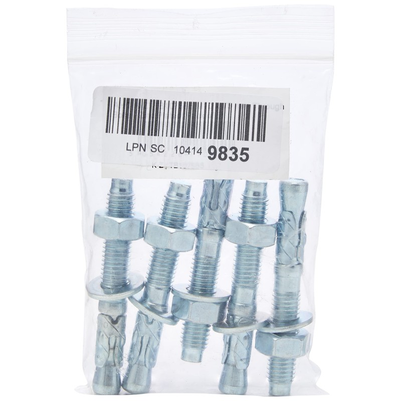 AHC K-ZYTB1075B5 M10 x 75 mm Through Bolts - Zinc