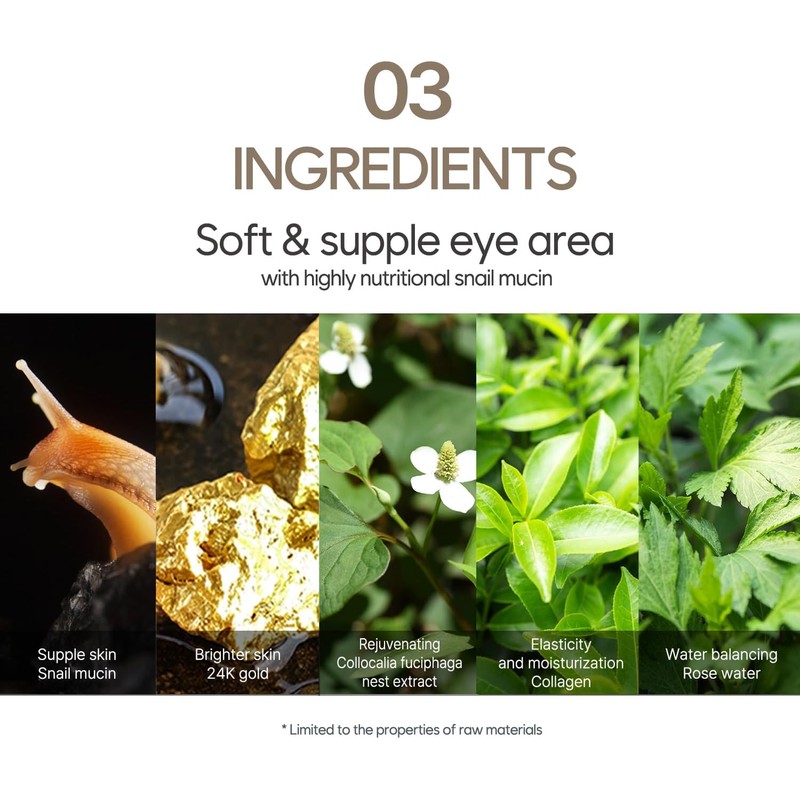 PETITFEE Gold and Snail Hydrogel Eye Patch