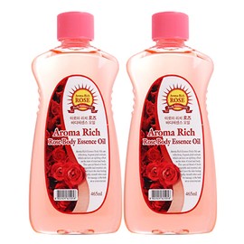 Innobella Aroma Rich Body Oil Rose 465ml 2pcs / 이노벨라 아로마 리치 바디오일 장미 465ml 2개