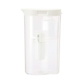 Mu-in Ryohin Acrylic Water Purification Pot, Water Purification Capacity Approx. 1.1 L, 18590674, Transparent