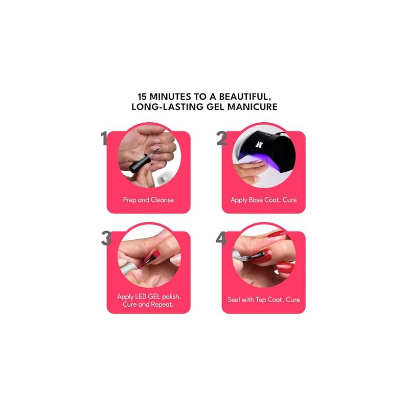 RC Red Carpet Manicure Capa Base en Gel LED 9