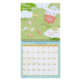 Sanrio 452548 2025 Cinnamoroll Wall Calendar M