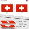 Swiss Flag 3x5 Three Layer Double Sided Switzerland Flag Polyester