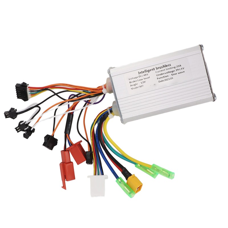 500W48V Electric Bike Controller Brushless Motor Controller Aluminium Alloy Groove