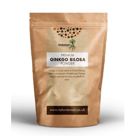 Nature’s Root Ginkgo Biloba Leaf Powder 250g - Chinese Super Herb| Ginkgo Powder| Natural Antioxidant | Memory Booster
