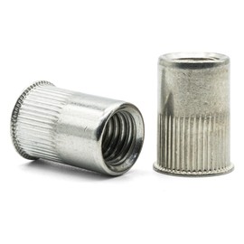 Hippo Hardware M3 (3mm X 9mm) Reduced Countersunk Rivnuts Nutserts Rivet Nuts Blind Open End Insert A2 Stainless Steel (Pack of 30)