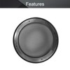 Fielect 6.5inch Speaker Grill Cover Mesh Speaker Grill Decorative Circle