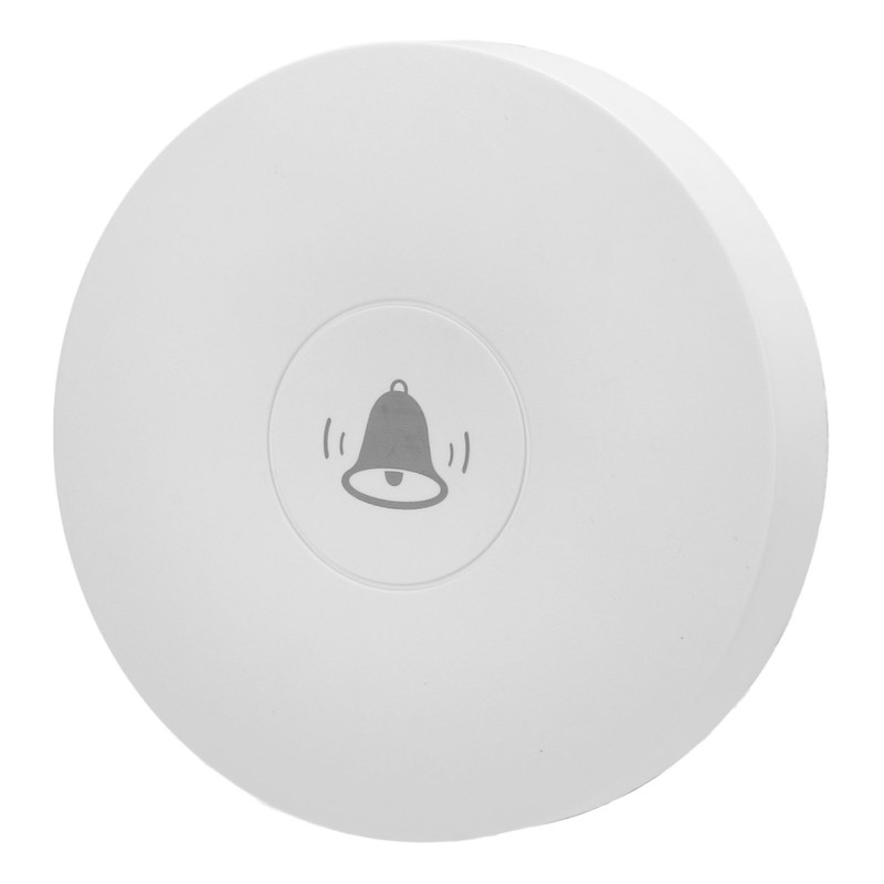 Wireless Doorbell Self Powered 1 Receiver 2 Push Button Battery