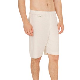 Body4Real 100% Pure Natural Organic Cotton Mens Short Pyjamas - Best for Sensitive Skin (Medium) Off-White