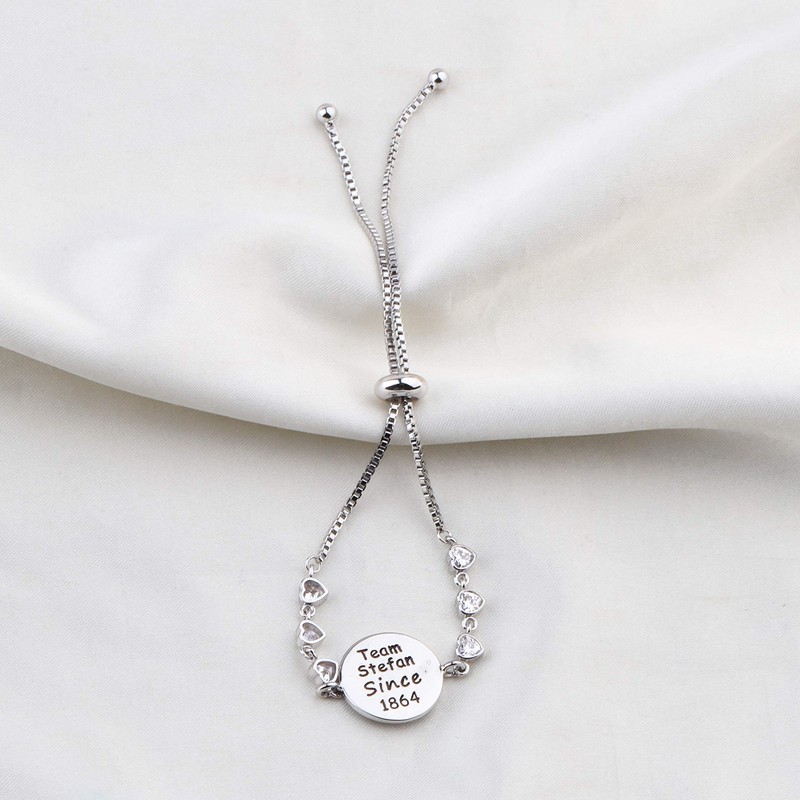CENWA Team Damon/Stefan/Salvatore Since 1864 - Pulsera ajustable para regalo