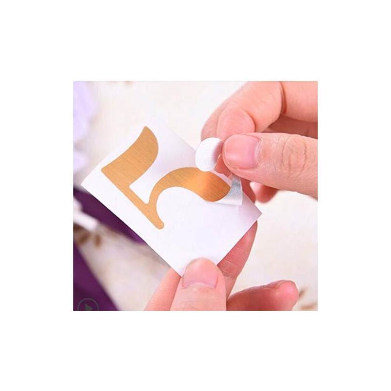 1-30 Pegatinas para número de boda para tarjetas de mesa,