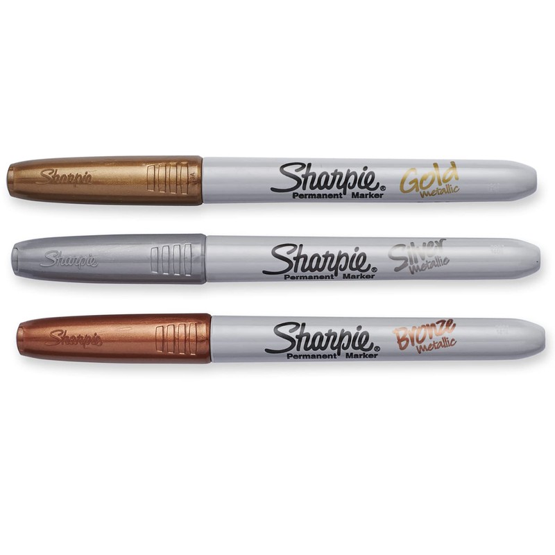 Sharpie Metallic Permanent Markers - Fine Point - Bronze -