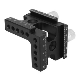Haoge CP-RA90 Right Angle Clamp 90 Degree Double Fast L Clamp with 1/4 Screw Thread for Arca Swiss RRS Benro Quick Release Plate