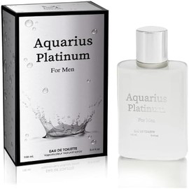 AQUARIUS PLATINUM Aromatic Fresh Aquatic fragrance for Men's 3.4 Oz EDT