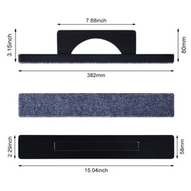 Naissgo Shuffleboard Brush Shuffleboard Sweep (Black)