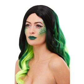 Smiffys Make-Up FX, Reptile Aqua Kit, Green Facepaints, Stencil, Gems, Glitter & Applicators, Cosmetics and Disguises Fancy Dress, Animal Dress Up Cosmetics & Disguises.