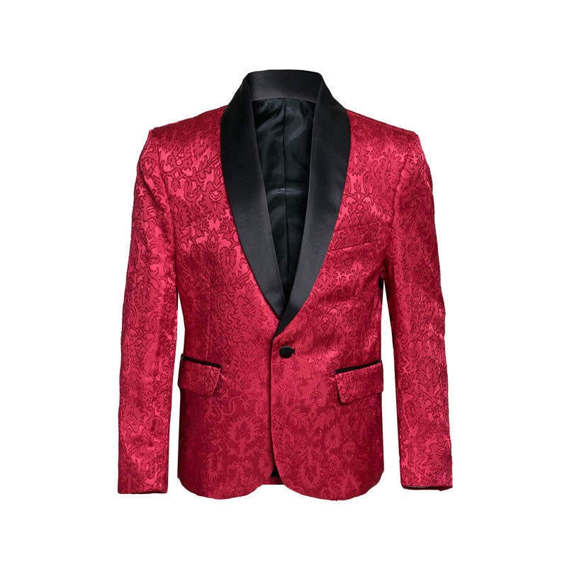 Boys Premium Paisley Patterned Shawl Lapel Tuxedos - Many Colors