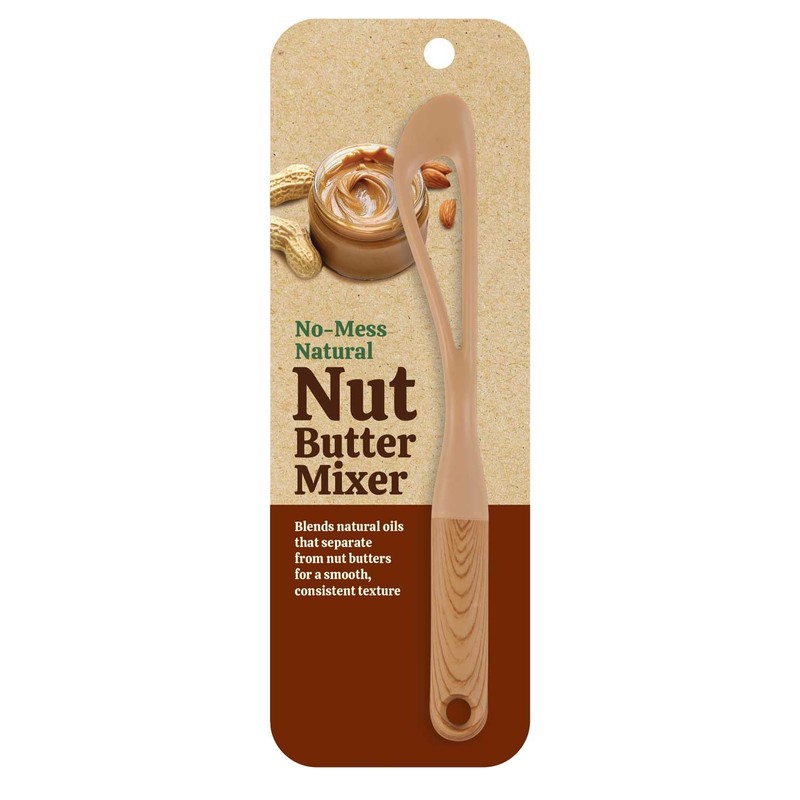 HIC Kitchen No-Mess Natural Nut Butter Mixer, BPA Free, For