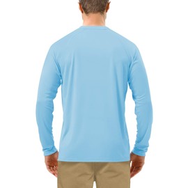 Roadbox Roadbox Men's 2 Pack UV Sun Protection SPF UPF 50+ Long Sleeve Quick Dry Fishing Shirts Outdoor Rash Guard for Running Hiking Swimming