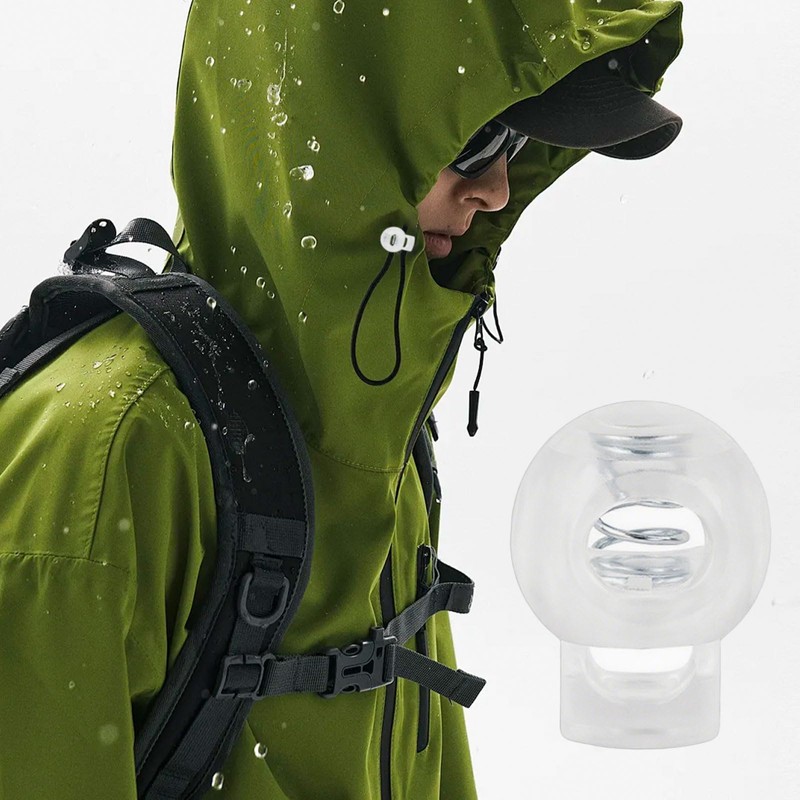 Nzexlyva 6 Pcs Toggles for Drawstrings, Plastic Cord Lock Stopper