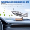 CALLARON Airplane Car Diffuser, Solar Rotatable Aircraft Decoration, Airplane Car