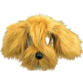 Bristol Novelty EM357 Shaggy Dog Mask with Sound on Headband, Brown, One Size