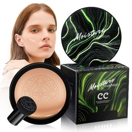 dfjdskl Mushroom Head Air Cushion CC Cream - Moisturizing BB Creams Foundation, Long-Lasting Waterproof New Air Cushion CC Cream Concealer for Even Skin Tone (Nude, 1 PCS)