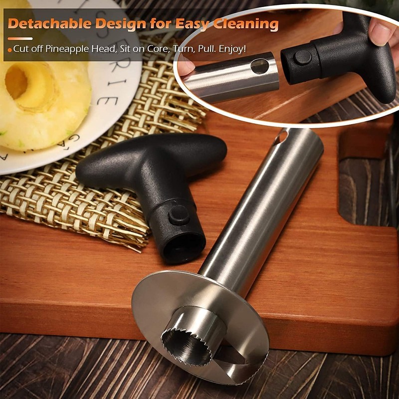 Pineapple Slicer Stainless Steel Pineapple Peeler Pineapple Slicer Core Remover