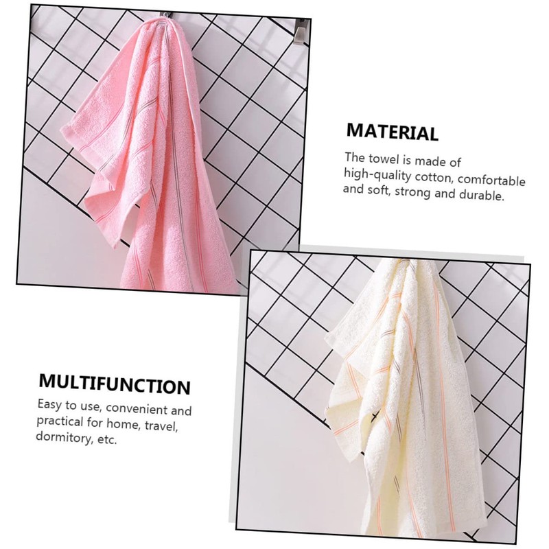 FOMIYES 6pcs Cotton Face Wash Towels Soft Highly Absorbent Cotton