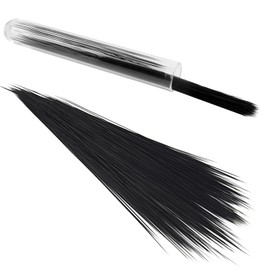 SoeKoa 250pcs Simulated Animal Whiskers for Crafts Needle Felting, Craft Animal Whiskers 3 Inches, Suitable for Muppet Whiskers (Black)