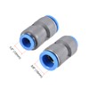 sourcing map Straight Push to Connector Reducer Fitting 16mm to
