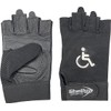 Shelly Wheelchair Gloves Real Leather Palm Gloves Mobility Padded Gloves
