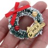 JOINPAYA 6pcs Mini Christmas Wreath: Miniature Xmas Tree Frost Sisal