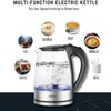 AZEUS Glass Electric Kettle - 1.8L Fast Boiling Auto-Shutoff &