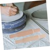 Ciieeo 2Pcs DIY Clay Printing Rods Wooden Mud Rolling Sticks