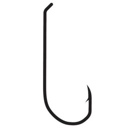 Gamakatsu S10 Standard Down Eye Hook-Pack of 25 (Black, 10)