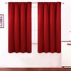 LEMOMO Red Blackout Curtains/42 x 63 Inch/Set of 2 Panels