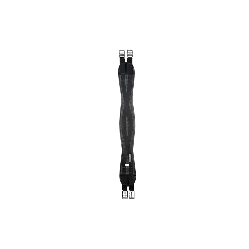 Kincade Anti-Chafe Shaped Elastic Girth, Black, Size 42
