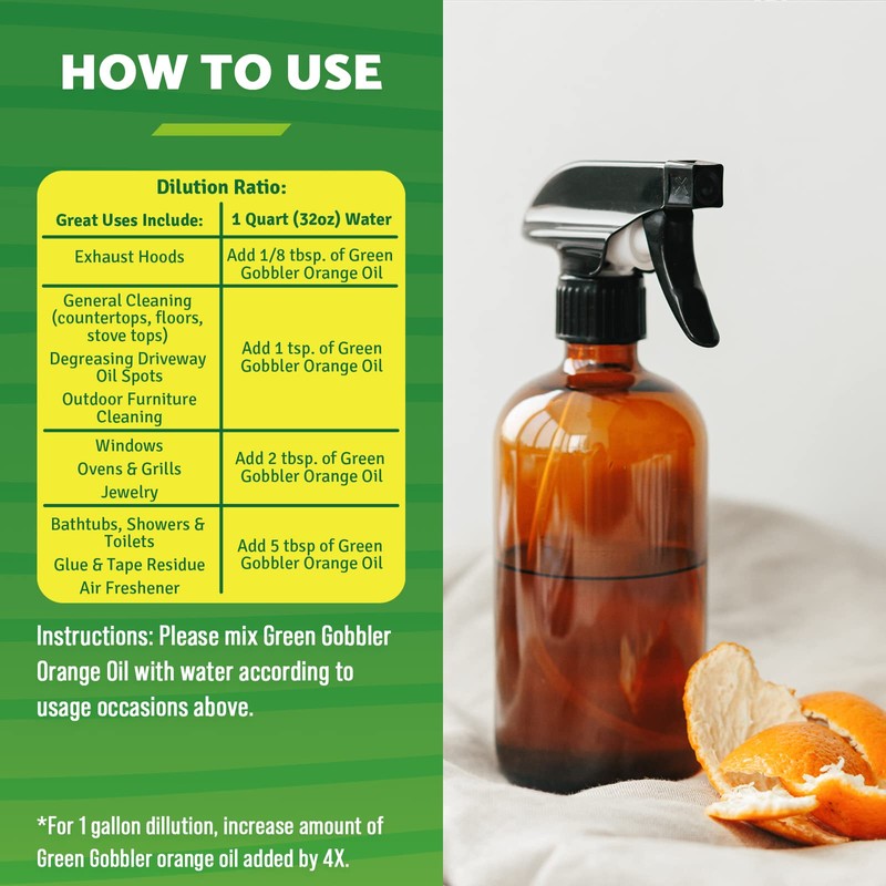 Green Gobbler, Cold Pressed Orange Oil Concentrate - 22.5 oz