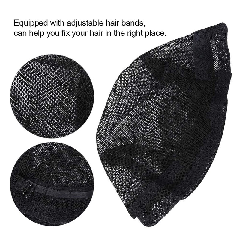 Redes Para El Cabello Invisible Elastic Edge Malla Accesorios Negra