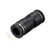 sourcing map Plastic Straight Union Push to Connect Tube Fitting