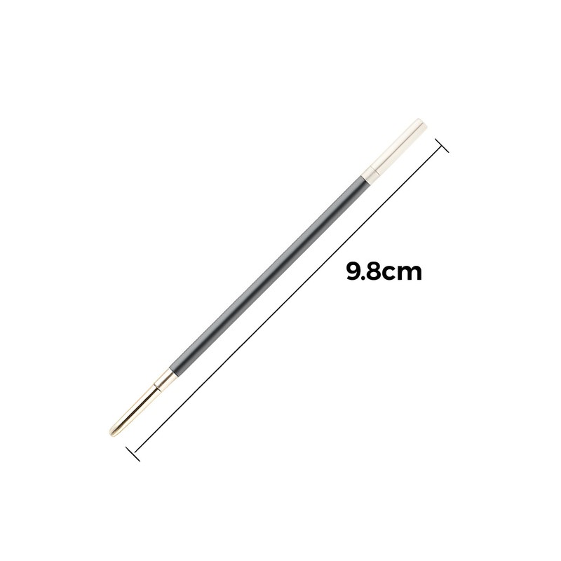 GIFTARU Pack of 15 Black Ink 9.8cm Ballpoint Pen Refills