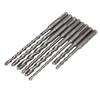 8Pcs Hammer Drill Bit Carbide Tip 2 Flute Drilling Tool