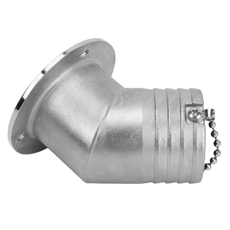 Angled Boat Deck Fill Cap 316 Stainless Steel Marine Deck