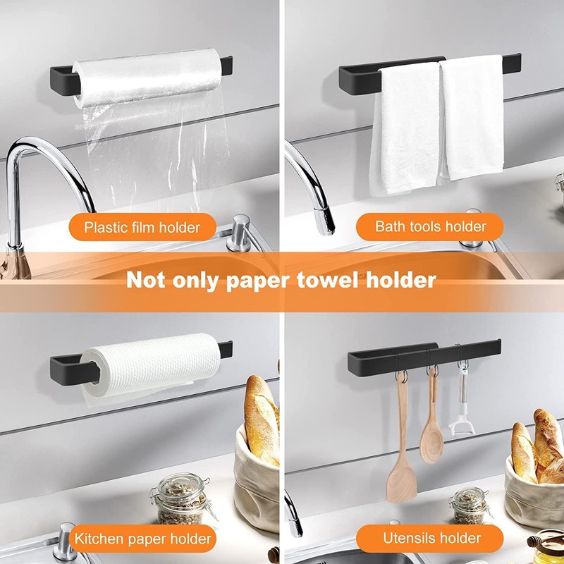 shozon Kitchen Roll Holder No Drilling Kitchen Paper Holder Wall