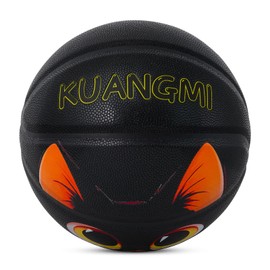 Kuangmi Black Cat Basketball, Size 6 28.5", Indoor & Outdoor, Fun Novelty Gift for Cat and Basket Ball Lovers