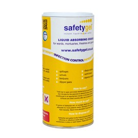 Datesand Group Super Absorbent Granules - SafetyGel 360g Shaker Pot Ideal for Absorbing Large Spills of aqueous Materials, Vomit, Blood and Mucus
