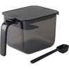 Marna K775BK Condiment Pot with Spoon (Wide / Black) Condiment