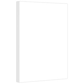 Color Card Stock Paper, 8.5" x 11", 50 Sheets Per Pack - White